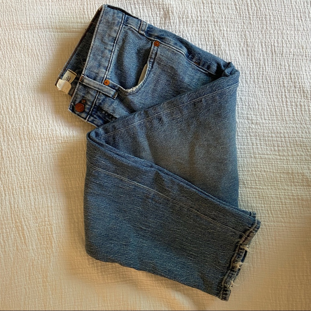 Madewell classic straight high waisted jeans 26